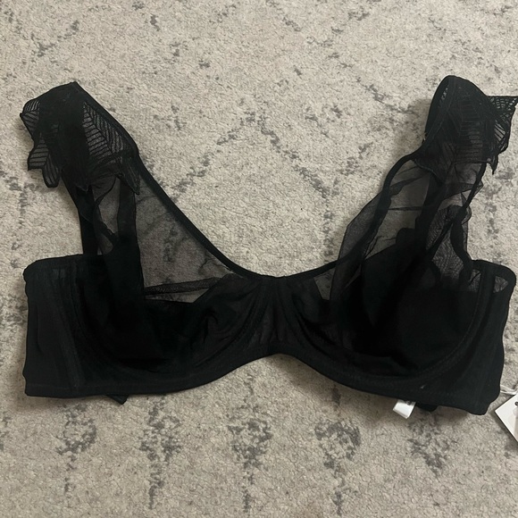 Mimi Holliday Other - Sheer Black Lace Underwire Bra - Elegant Everyday Support size 30G